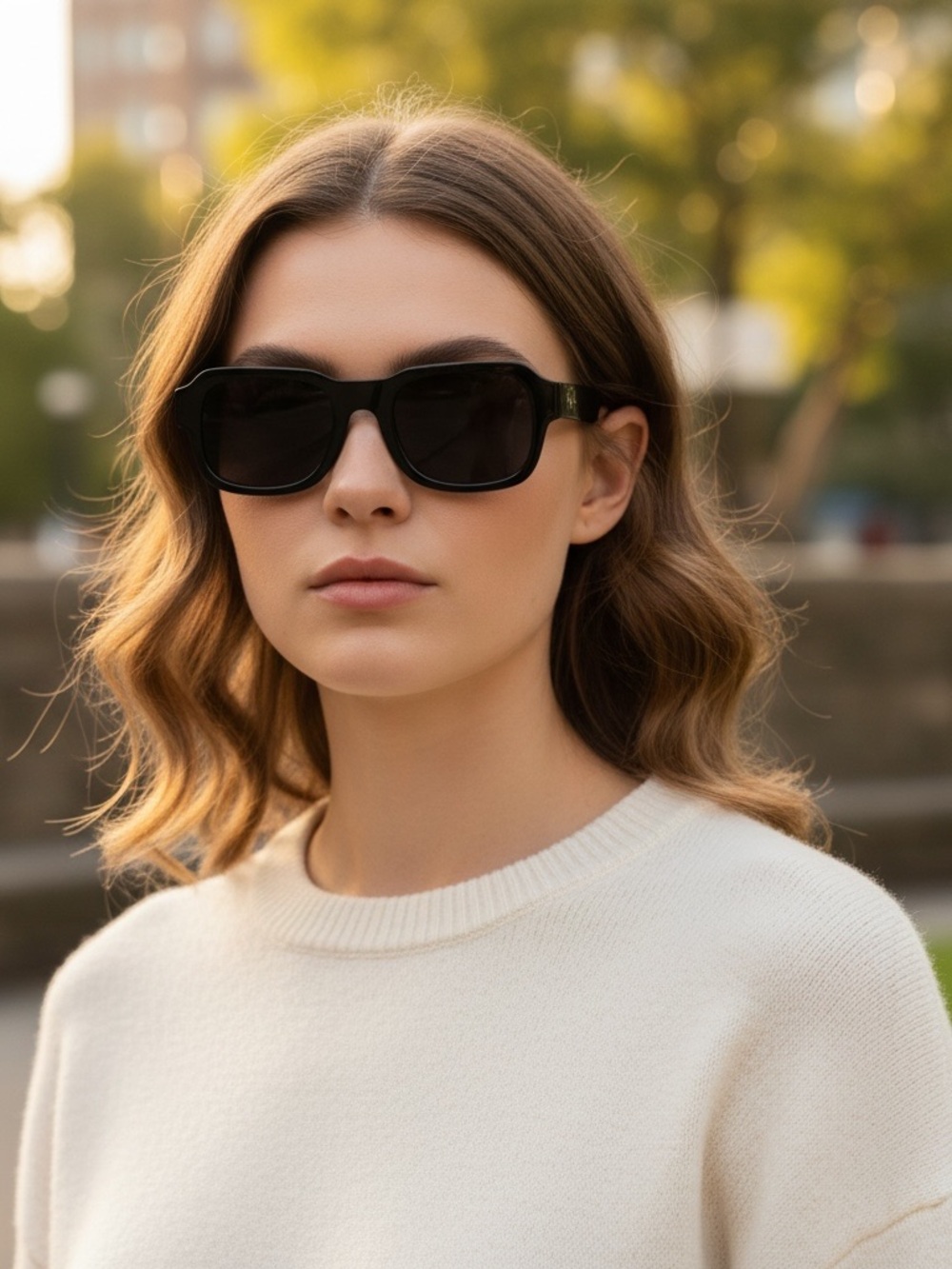 DEO Classic Black Women's Sunglasses